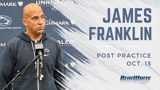 Penn State Head Coach James Franklin discusses quotGood vibesquot coming off USC win [upl. by Beilul751]