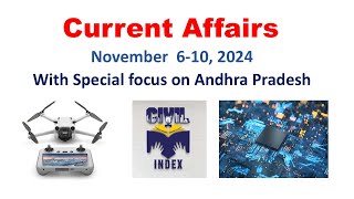 Andhra Pradesh Current Affairs November 610  Drone Policy  Semi conductor policy [upl. by Allister]