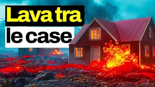 In Islanda la lava raggiunge Grindavik la situazione sulla nuova eruzione vulcanica [upl. by Aicileb]