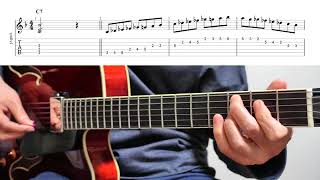 Half Whole Diminished Scale 《 Guitar Exercise 126 》 コンビネーション・オブ・ディミニッシュ・スケールのエクササイズ❕ 【TAB ⇒ 概要欄】 [upl. by Adnat]