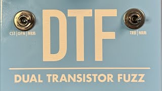 Voltic Electronic Devices DTF Dual Transitor Fuzz  Demo NO TALKING [upl. by Rockey]