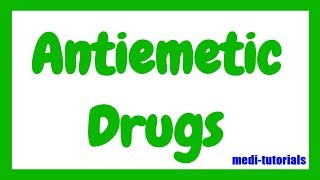 Antiemetic Drugs  Medi Tutorials [upl. by Llehsem]