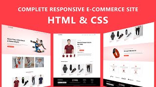 How To Make Ecommerce Website Using HTML And CSS Step By Step  Create eCommerce Website [upl. by Lundell]