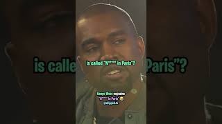 Kanye West Explains quotN in Parisquot 😂 [upl. by Haerr]