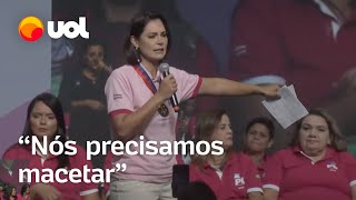 Michelle Bolsonaro Precisamos macetar a legalização do aborto e das drogas [upl. by Aysab276]