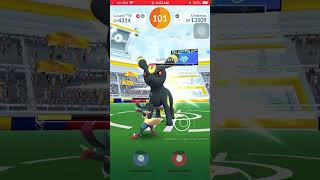 SnarlDark Pulse Umbreon Solo vs Mega Lucario Only No Rejoin Cloudy pokemongo solo viralvideo [upl. by Vikky]