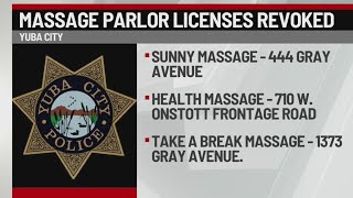 Business licenses revoked from massage parlors [upl. by Fulks57]