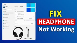 Fix Earphones Headphone Not Working On Windows 11 100 Fix [upl. by Suvart]