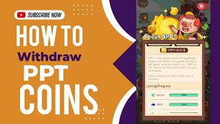 How to Withdraw Piggypiggy Coins  PPT withdrawal  Piggy piggy Airdrop [upl. by Tivad]