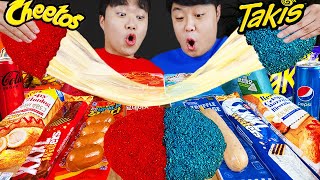 ASMR MUKBANG 편의점 핵불닭 미니 떡볶이 amp 핫도그 amp 치즈 피자 FIRE Noodle amp HOT DOG amp CHEESE PIZZA EATING SOUND [upl. by Wallford]