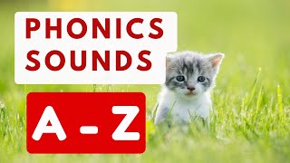 A  Z PHONICS SOUNDS  A to Z ALPHABET LETTER SOUNDS for Kids [upl. by Salba]