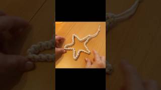 ⭐ Makramee Stern ⭐ Kreuzknoten ⭐ Macrame star ⭐ Square Knot [upl. by Anthony893]