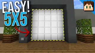 The SIMPLE 5x5 Piston DOOR Minecraft Bedrock 120 Tutorial [upl. by Braasch]