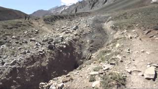 Debris Flow Aconcagua  Argentina 2015 [upl. by Idieh]