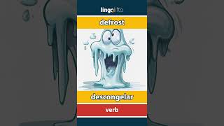 🇬🇧🇪🇸 defrost  descongelar  vocabulary builder  learn English  aprendamos inglés [upl. by Lathan]