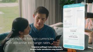 RHB Mobile Banking App  Access to CashXcess amp Store foreign currencies with MultiCurrency Account [upl. by Ric]