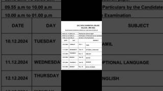 10th Standard Half Yearly Exam 2024  Time table  PDF  20242025 timetable halfyearly 10th [upl. by Atirehs]