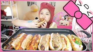 JUMBO HOT DOGS  MUKBANG [upl. by Eerbua]