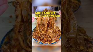 Mie Pangsit Kuah Wijen Merah Pedas🔥shortsfood [upl. by Polivy176]