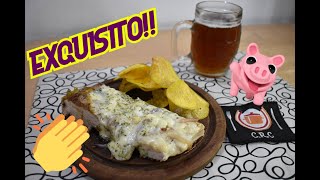 🍺🍺 MATAMBRE de CERDO al Roquefort Queso Azul 🍠🍠  Cocina de Restaurante en Casa [upl. by Cassiani]