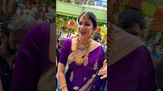 Lavanya Tripathi 😍 Looking Gorgeous In Saree  at Kanchipuram Narayani Silks Store [upl. by Elvie947]