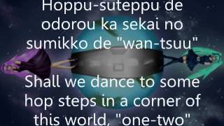 Worlds End Dancehall Miku and Luka English  Romanji Lyrics [upl. by Ahsetra]