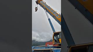 Liebherr 400t crane wash 😊🇱🇦 heavyequipment crane [upl. by Prisca]