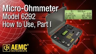 AEMC®  6292 MicroOhmmeter  Part 1  HowTo  Setup and Take Measurement From Front Panel Controls [upl. by Aciamaj119]