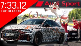 New Audi RS3 Breaks a Nurburgring Record in Compact Segment [upl. by Einahpad]