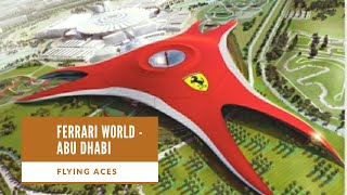 Ferrari World  Flying Aces Roller coaster  Abu Dhabi UAE [upl. by Rabiah957]