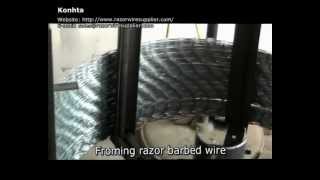 Razor wire production line and packing style [upl. by Harald]