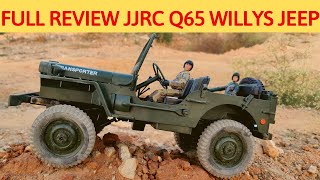 FULL REVIEW  JJRC Q65  EACHINE EC01 WILLYS JEEP  UNBOXTEST RUN  110 SCALE  RC WITH POPEYE [upl. by Chucho]