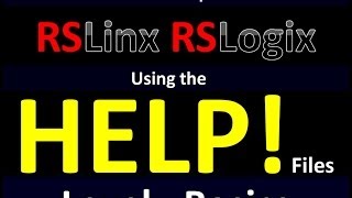 Basics04  Using the Help Files RSLinx and RSLogix [upl. by Wagoner]