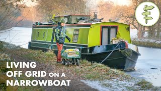 Living on a Tiny House Boat for 5 Years Saved His Life – NARROWBOAT STORY [upl. by Enilrad]