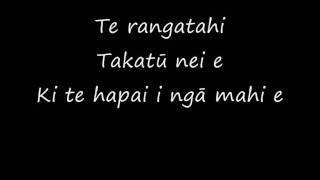 Pātea Māori Club ft Annie Crummer  Ngoi Ngoi Lyrics [upl. by Dazraf740]