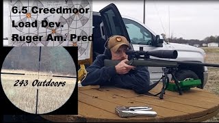 65 Creedmoor Load Development Ruger American Predator [upl. by Letnwahs]