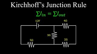 Kirchhoffs Current Law Junction Rule Formula Circuits  Physics [upl. by Phippen]