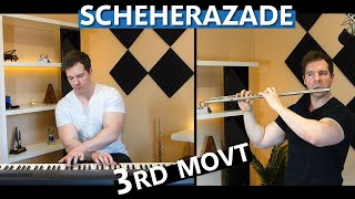 Scheherazade  3rd Movement  RimskyKorsakov  Arrangement for Piano and Flute by Nathan Glenn [upl. by Nosdrahcir]