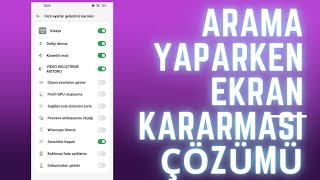 Arama Yaparken Ekran Kararıyor Çözümü [upl. by Swirsky965]