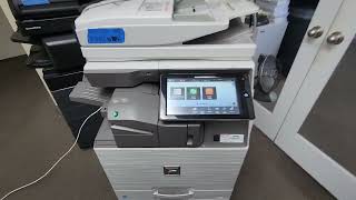 How To Connect Your Sharp Copier To Your Network by Assigning An IP Address [upl. by Enilkcaj526]