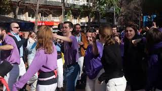 2024 2101 CASTELLERS A LES FESTES DE SANT ANTONI BARCELONA [upl. by Odlanyer]