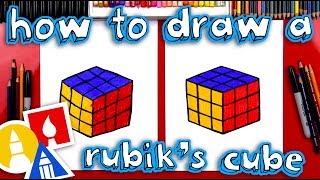 How To Draw A Rubiks Cube [upl. by Lajes]