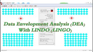 Data Envelopment Analysis DEA With LINDO LINGO [upl. by Tallia]