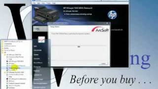 HP Officejet 7500A Wide Format  Installation Part II amp ArcSoft ScannStitch [upl. by Nnhoj941]