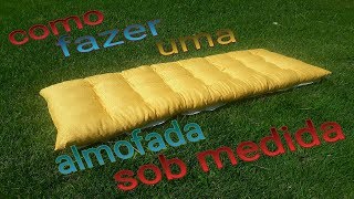 COMO É FABRICADO UMA ALMOFADA FUTON SOB MEDIDA [upl. by Assilaj]