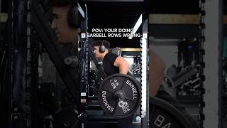 How to barbell row Subscribe for more gym workout fitness fyp form gymbro exercise back [upl. by Jaquenette]