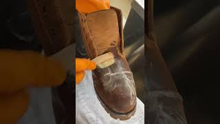 Cleaning a timberland shoe  Nubuck cleaning Hacks [upl. by Fagin]