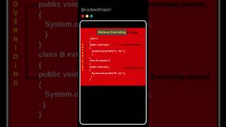 Method Overloading in Java shorts [upl. by Three]