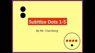 Subitize Practice wDots 15 [upl. by Dela]