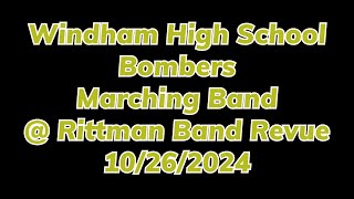 Windham Bombers Marching Band  Rittman Band Revue 10262024 [upl. by Steffy219]